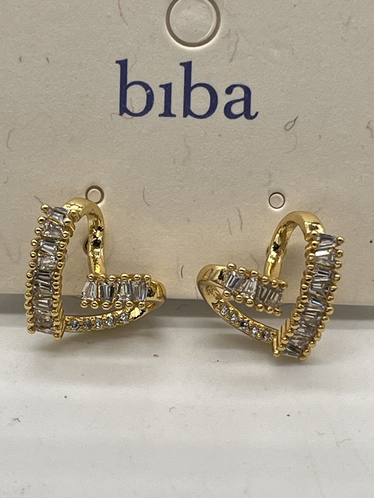 Biba  Oorbellen Biba goud /strass