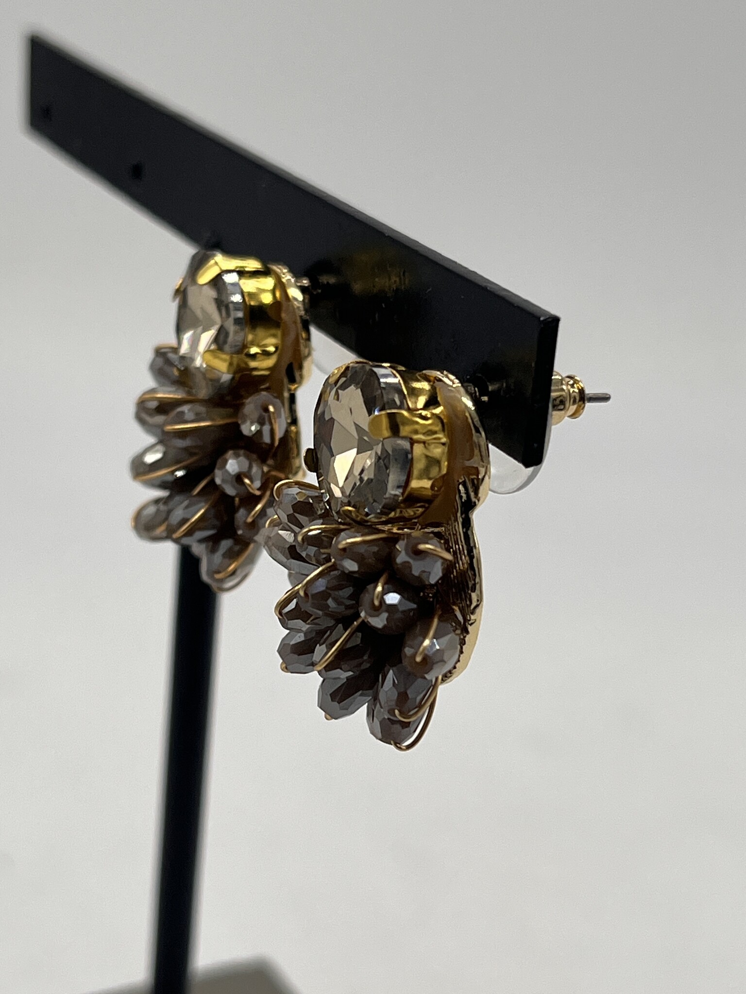 Biba Oorbellen Biba goud/bruin