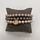 Biba  Armbandjes Biba bruin beige/groen