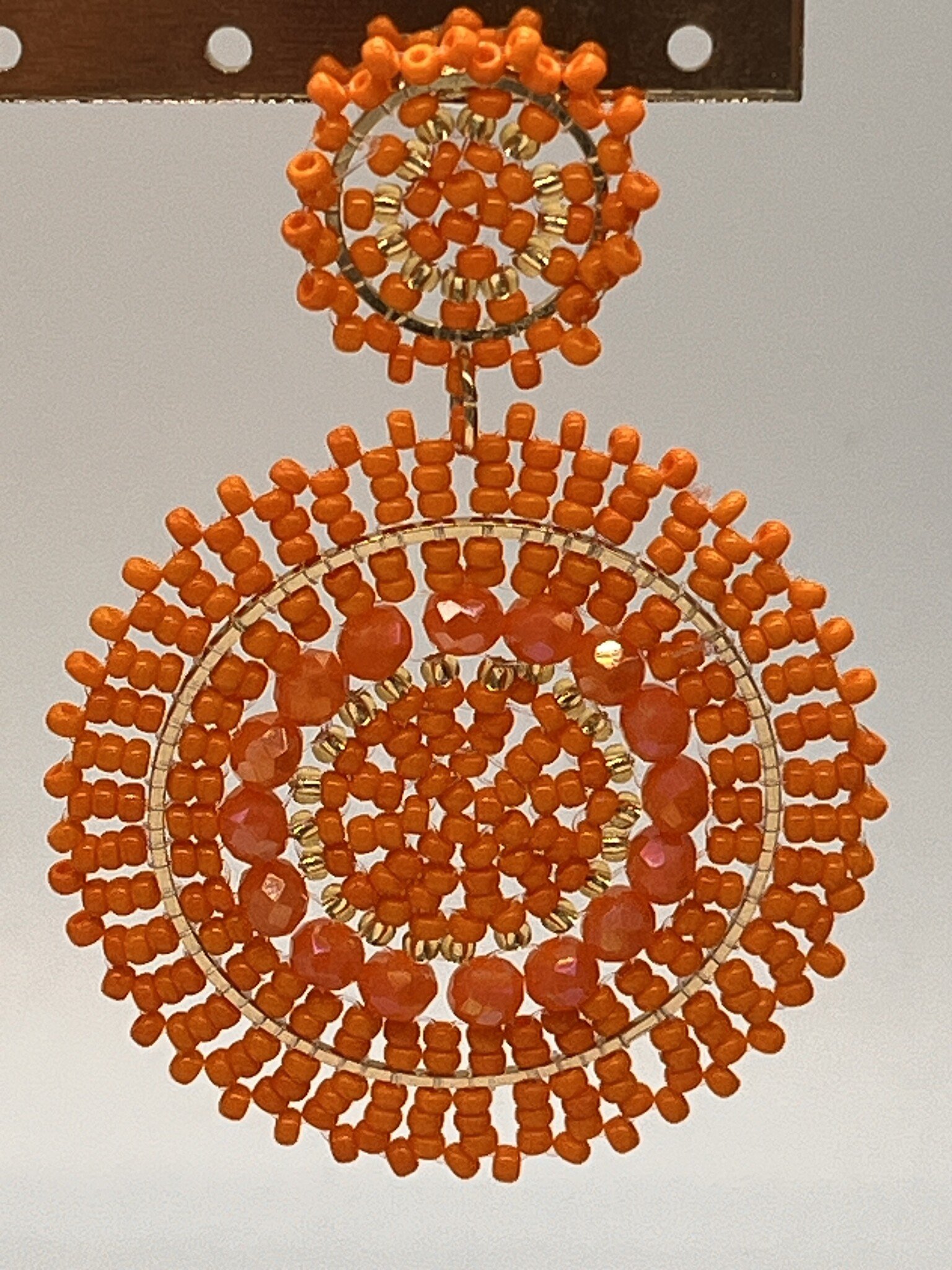 Biba  Oorbellen goud oranje