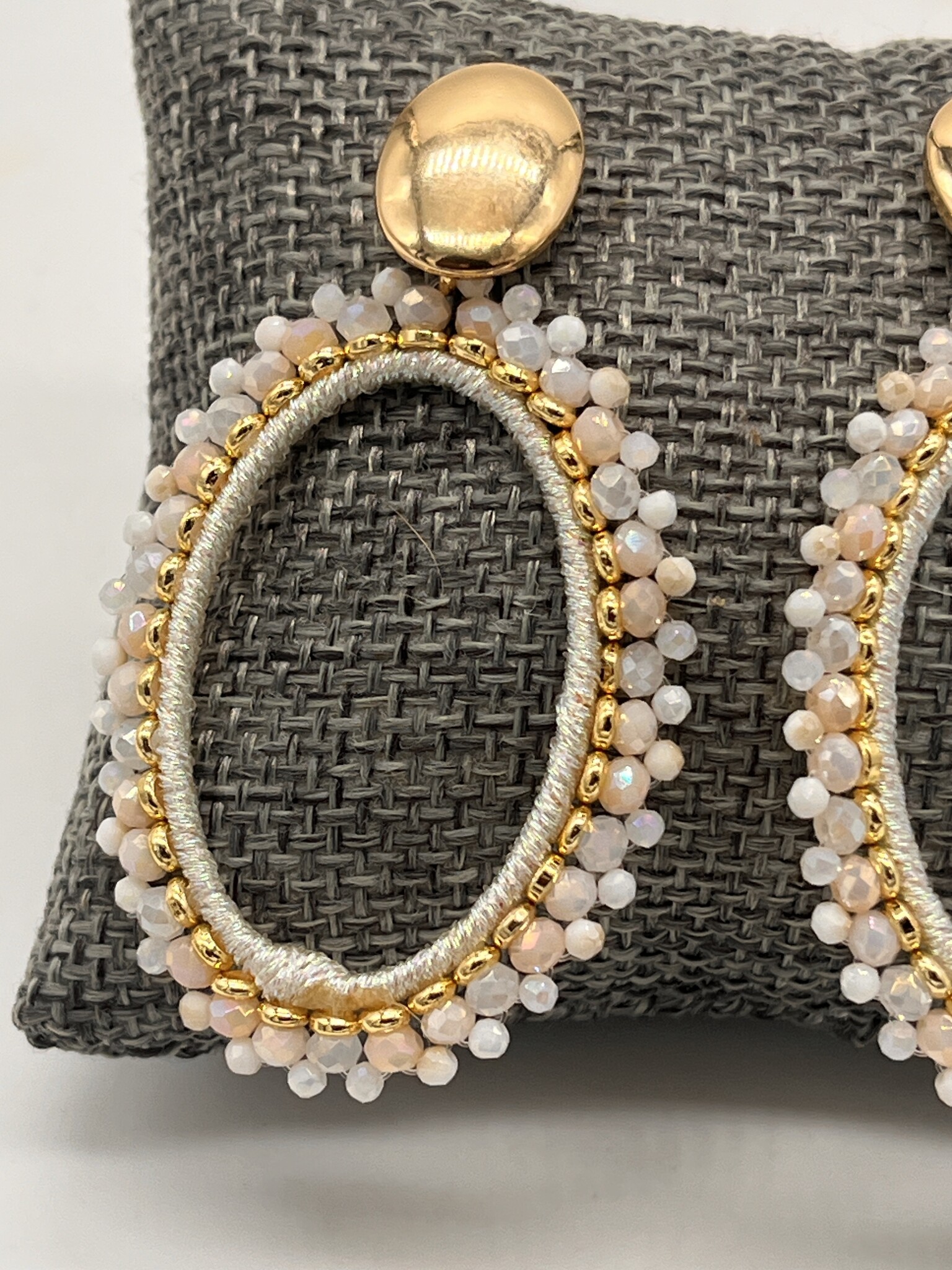 Biba Oorbellen Biba goud/wit