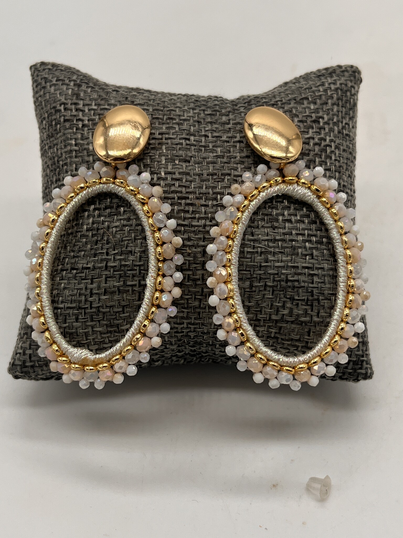 Biba Oorbellen Biba goud/wit