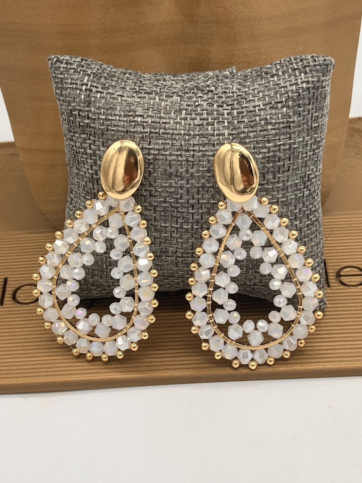 Biba Oorbellen Biba goud/wit