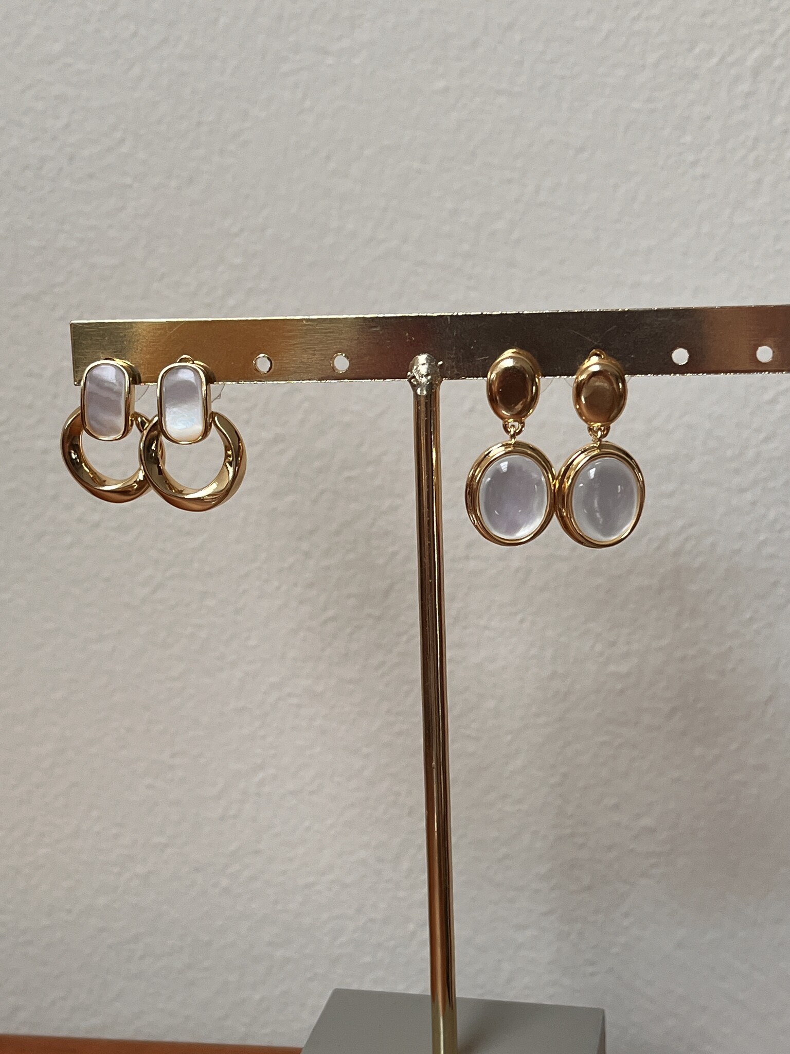 Biba Oorbellen Biba goud/wit