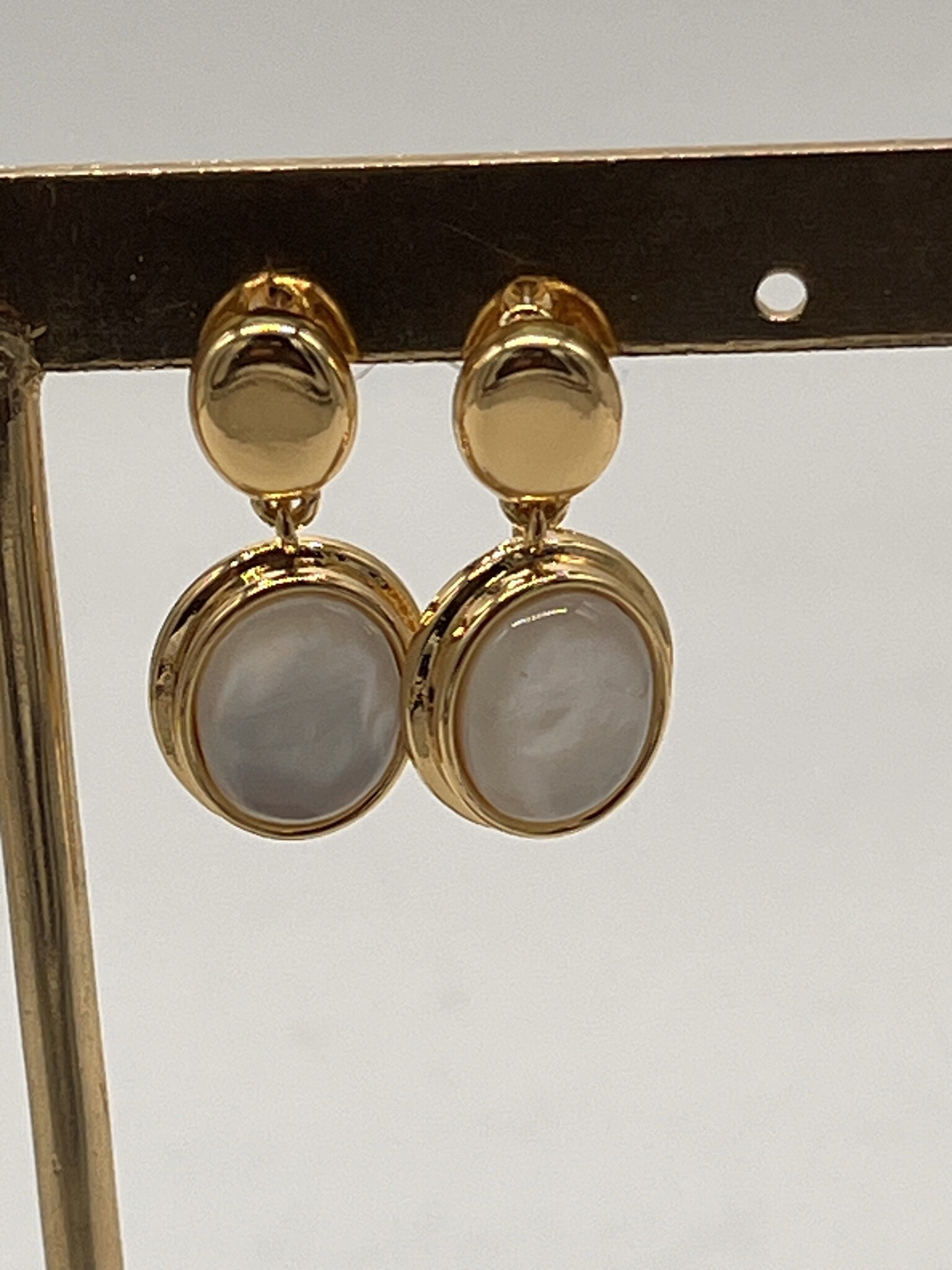 Biba Oorbellen Biba goud/wit