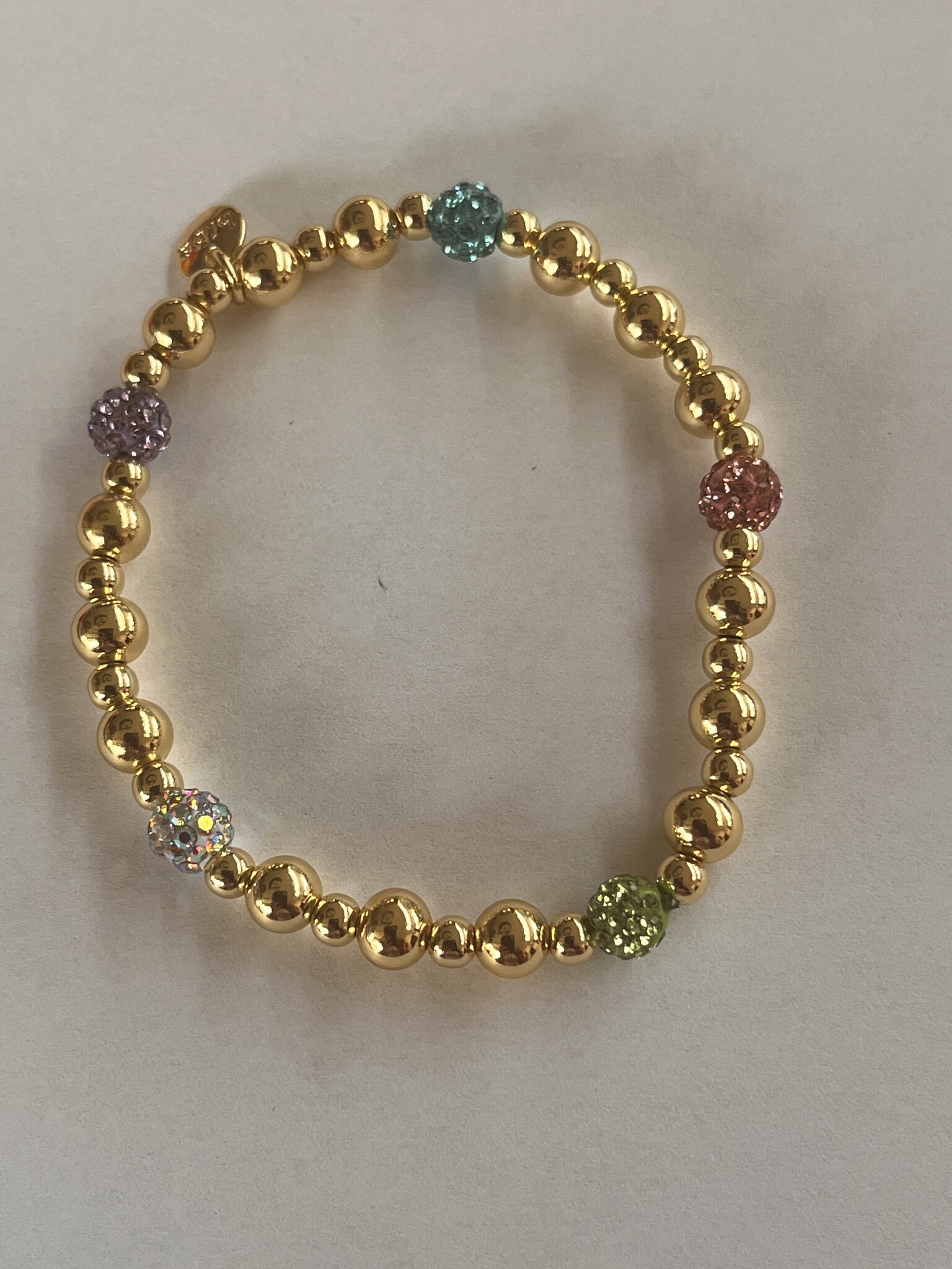 Biba  Armbandje Biba goud/paars/blauw/groen/roze/lila