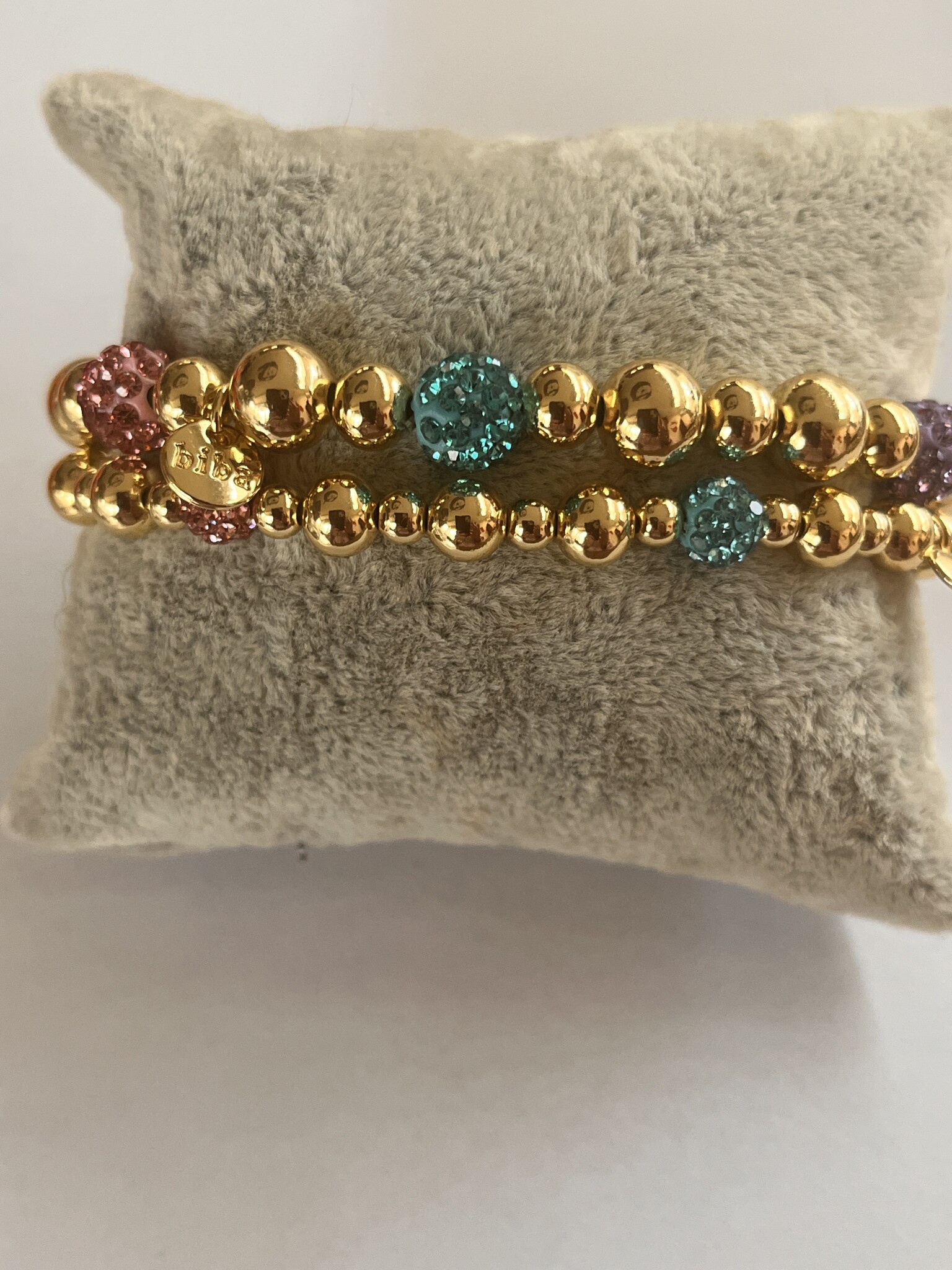 Biba  Armbandje Biba goud/paars/blauw/groen/roze/lila