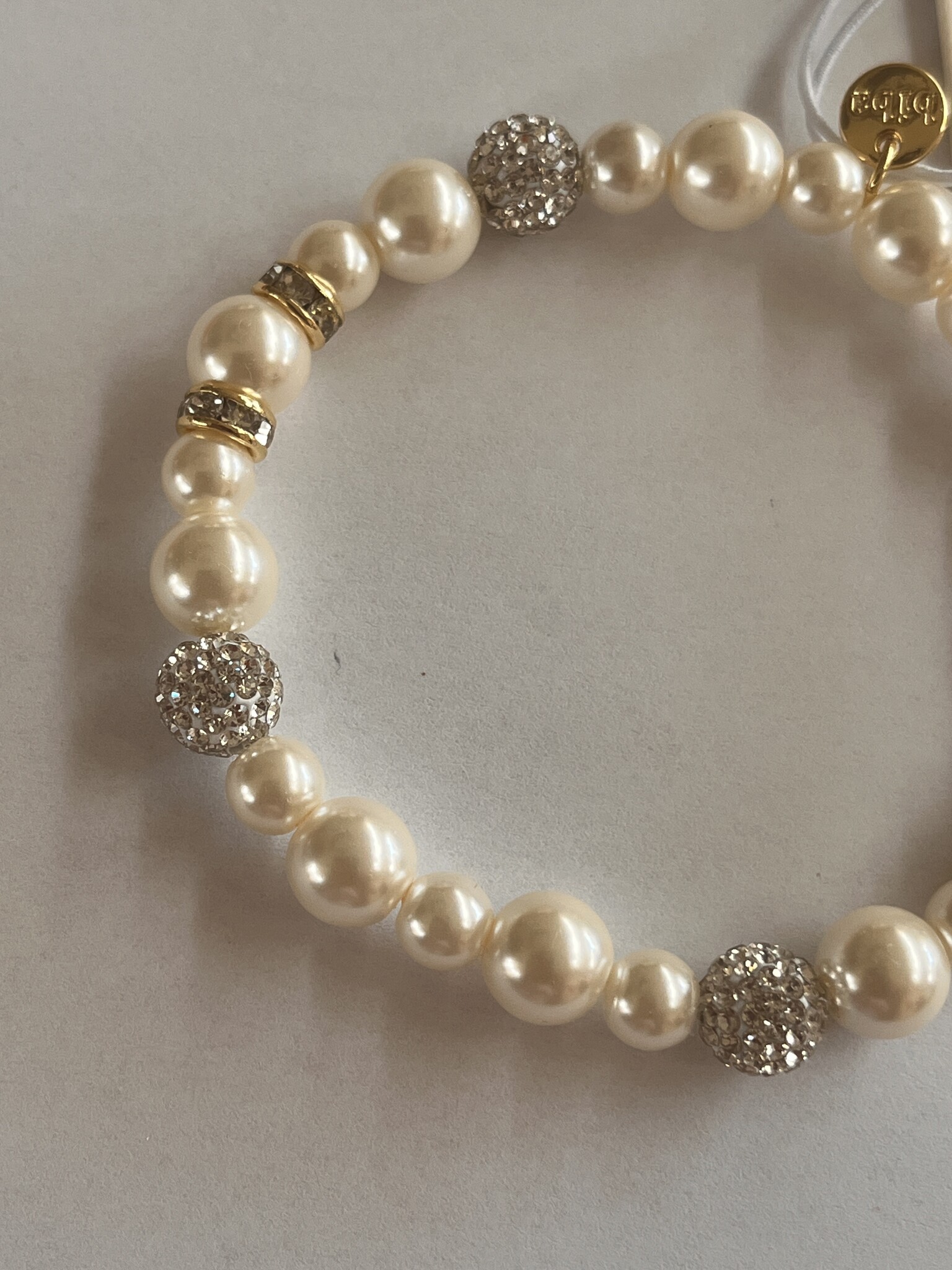 Biba Armbandje Biba parels/zilver