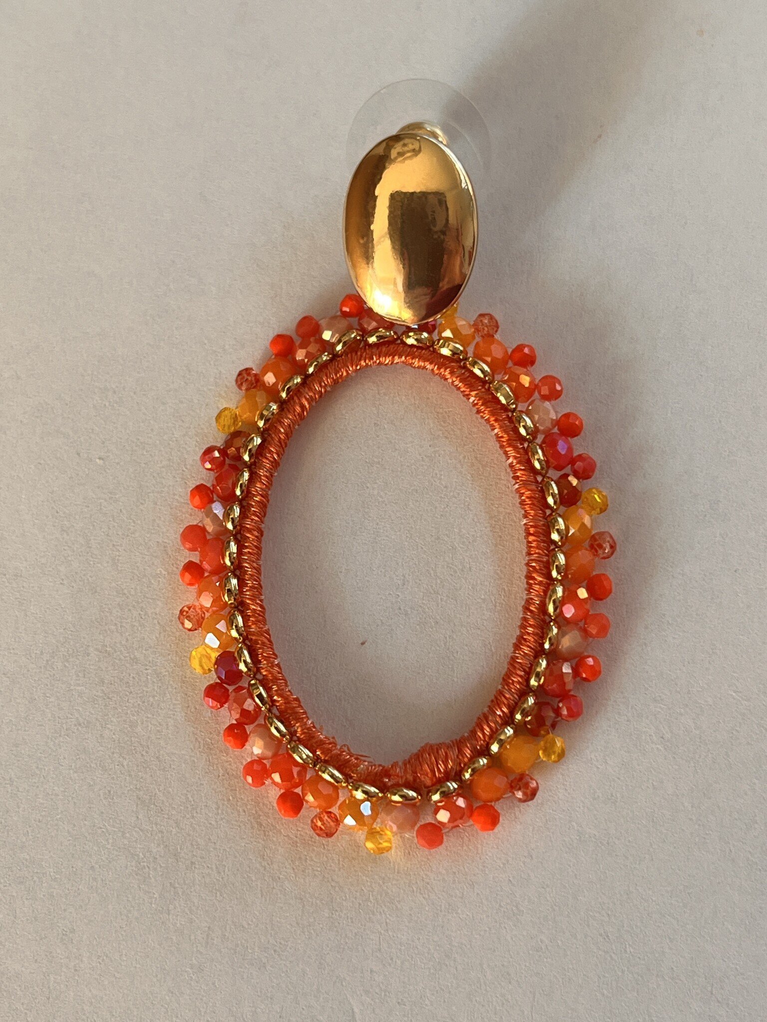 Biba  Oorbellen  Biba  mix oranje goud