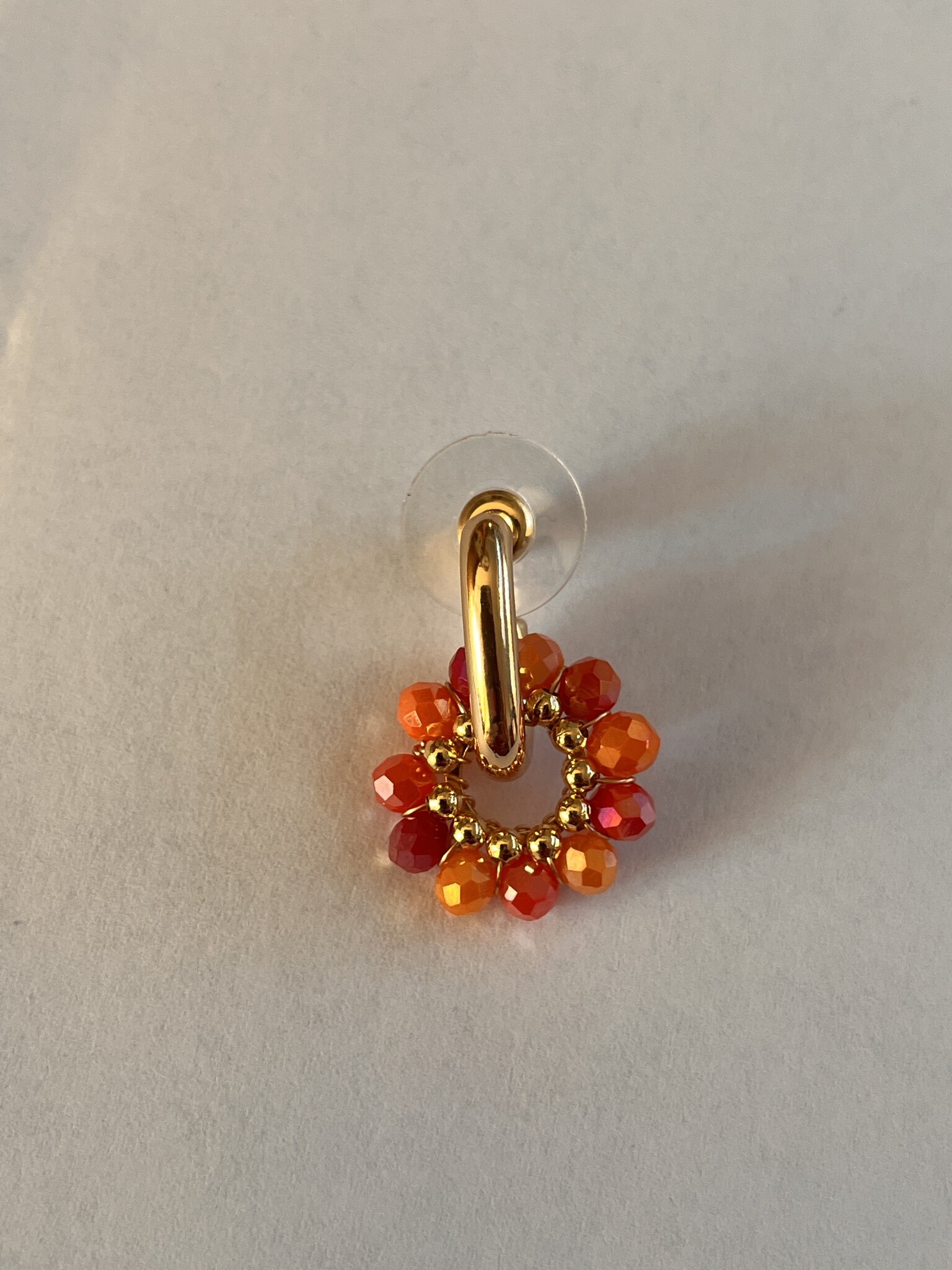 Biba Oorbellen Biba oranje mix