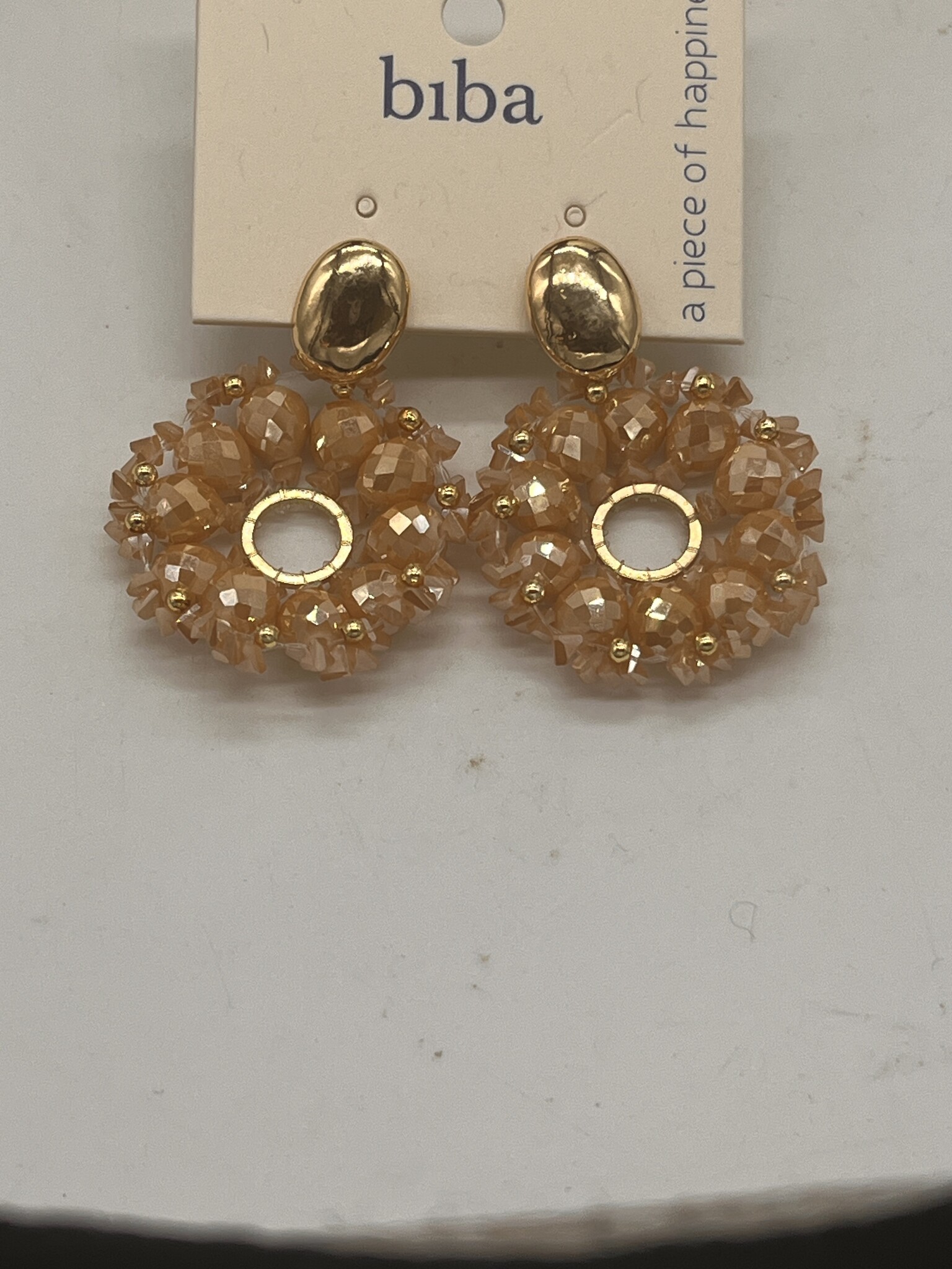 Biba Oorbellen Biba goud/taupe