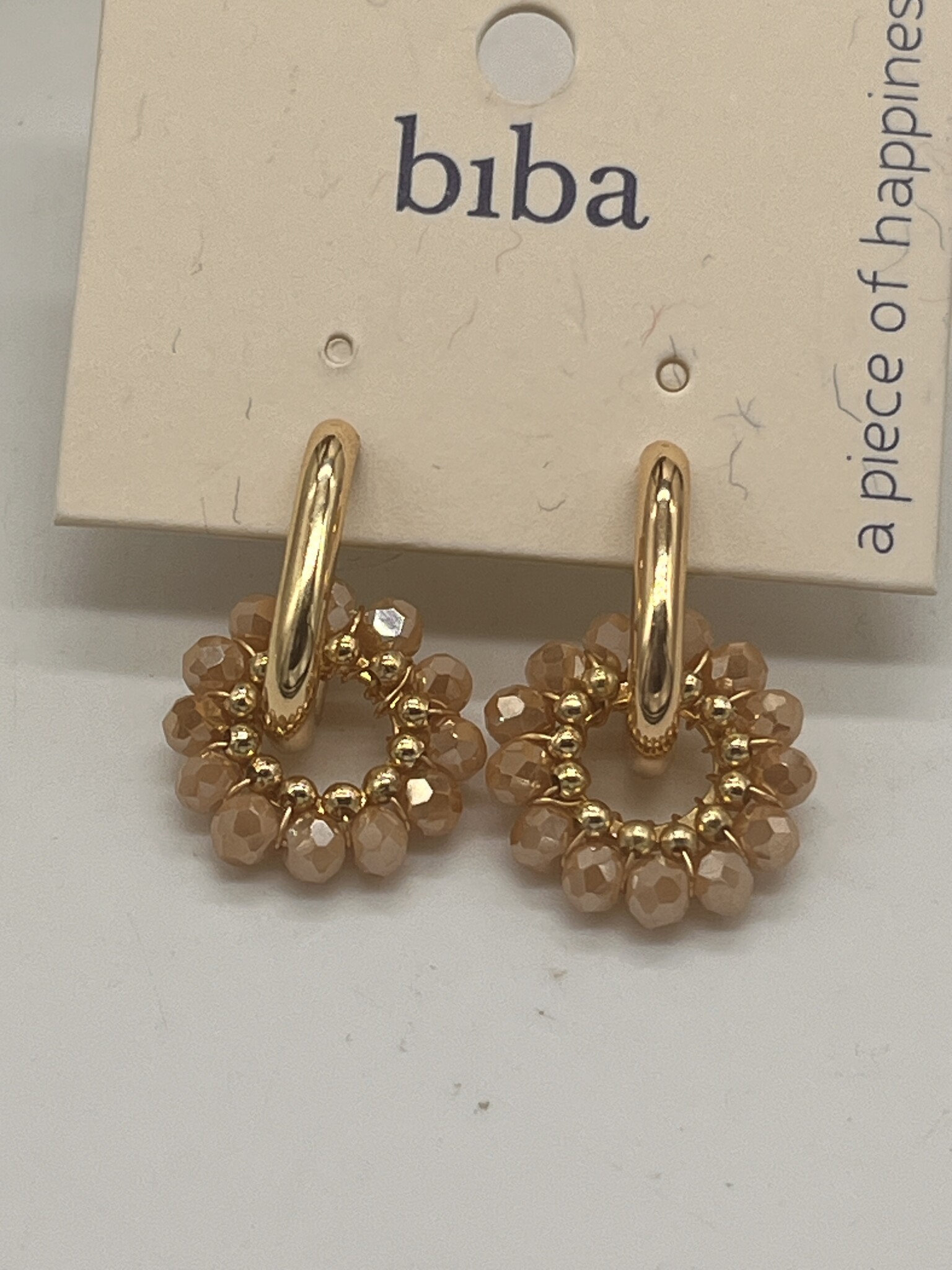 Biba Oorbellen Biba goud/bruin