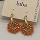 Biba  Oorbellen Biba goud/oranje