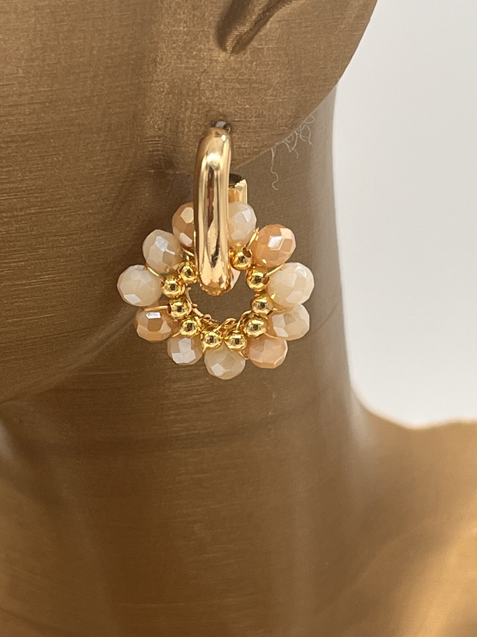 Biba  Oorbellen Biba goud/mix bruin