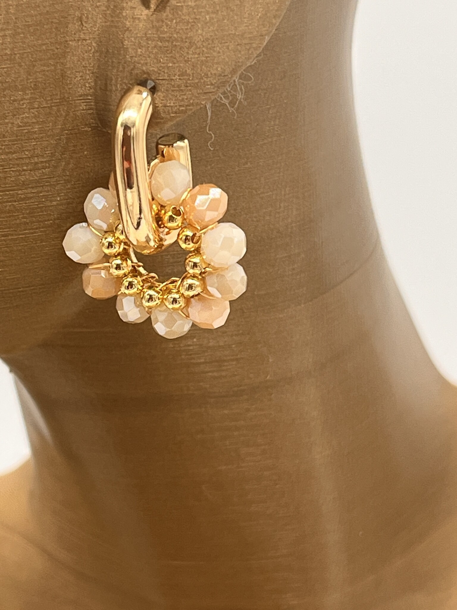 Biba  Oorbellen Biba goud/mix bruin