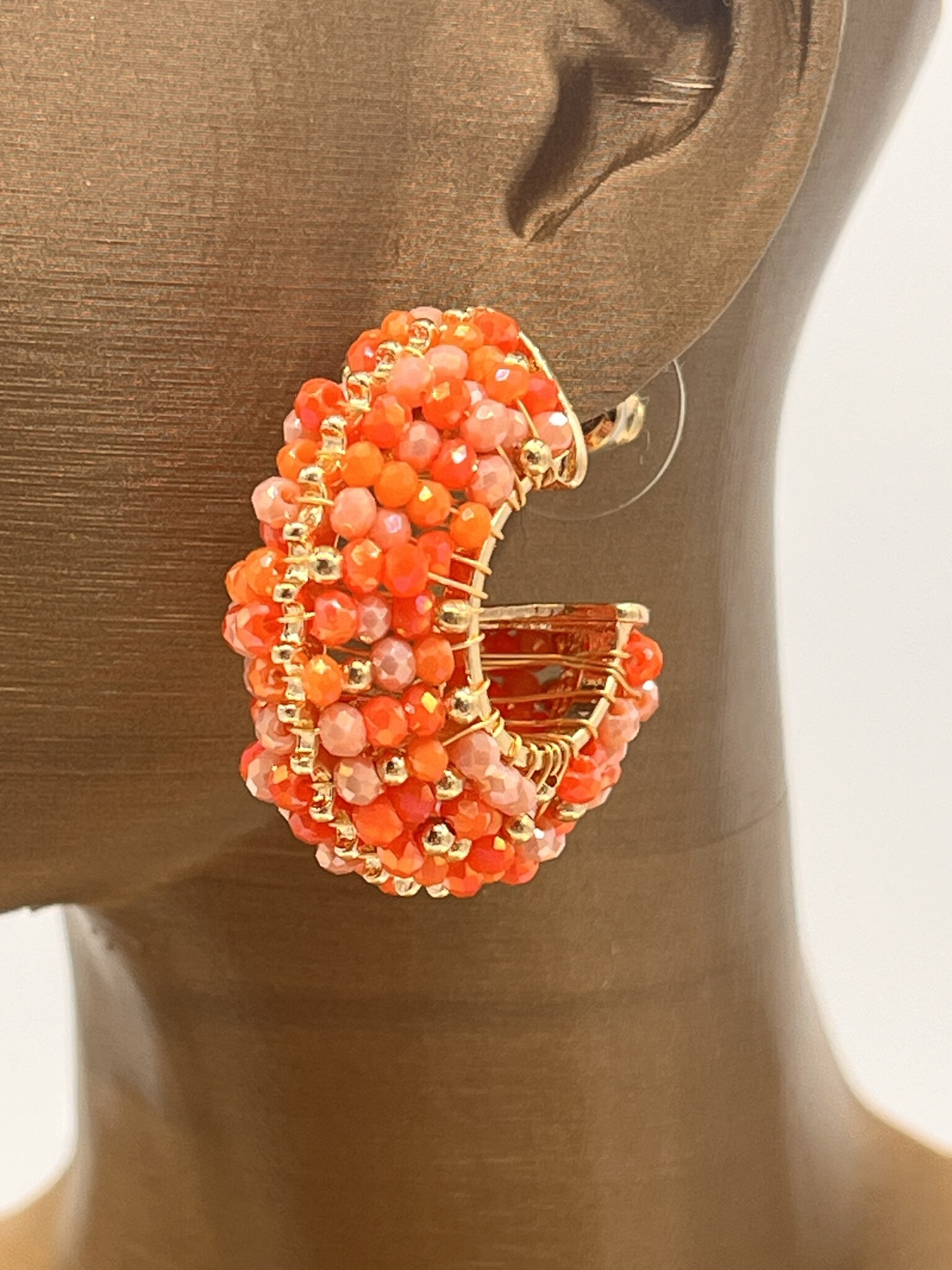 Biba Oorbellen Biba goud/oranje