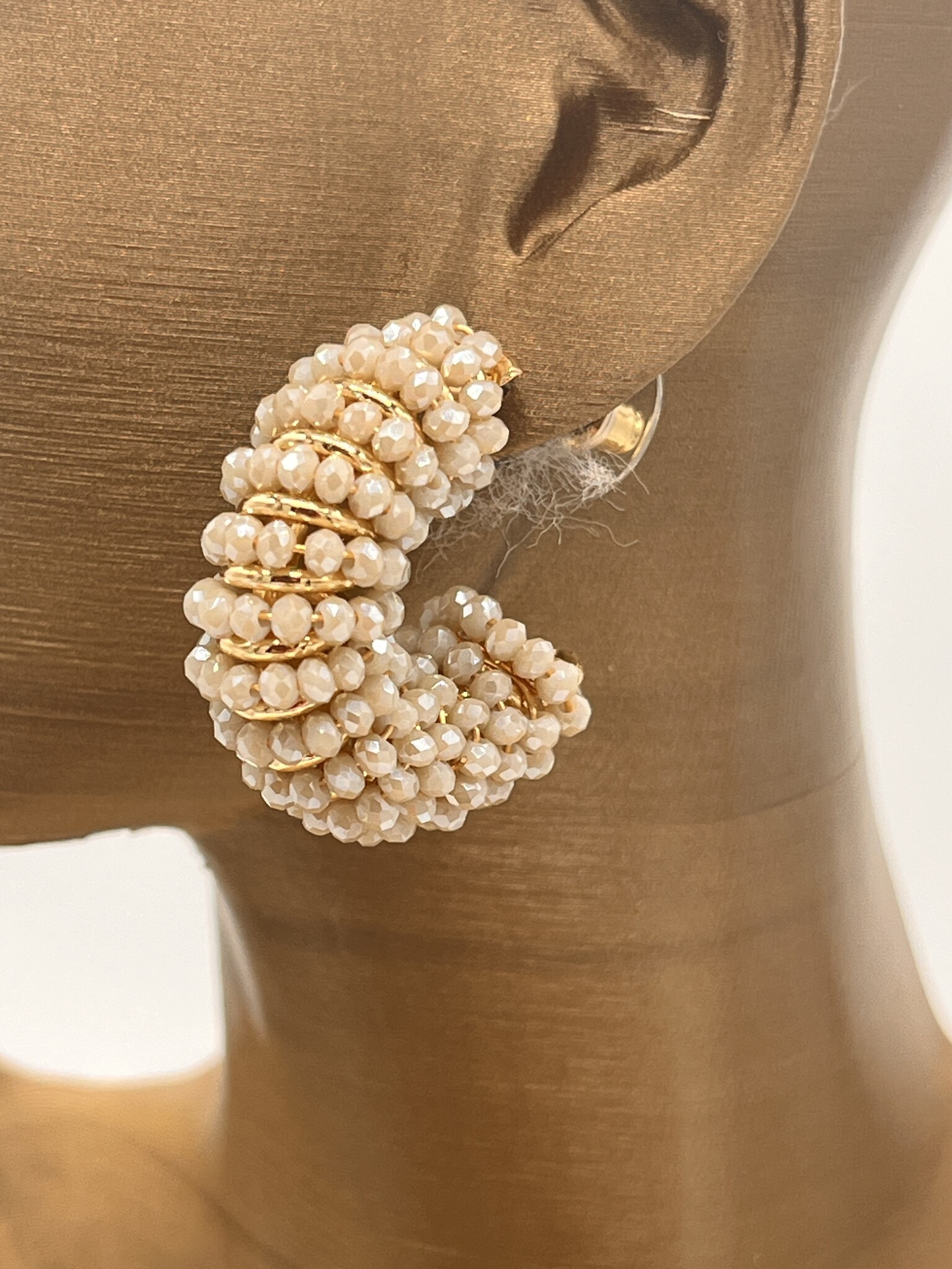 Biba Oorbellen Biba goud/beige