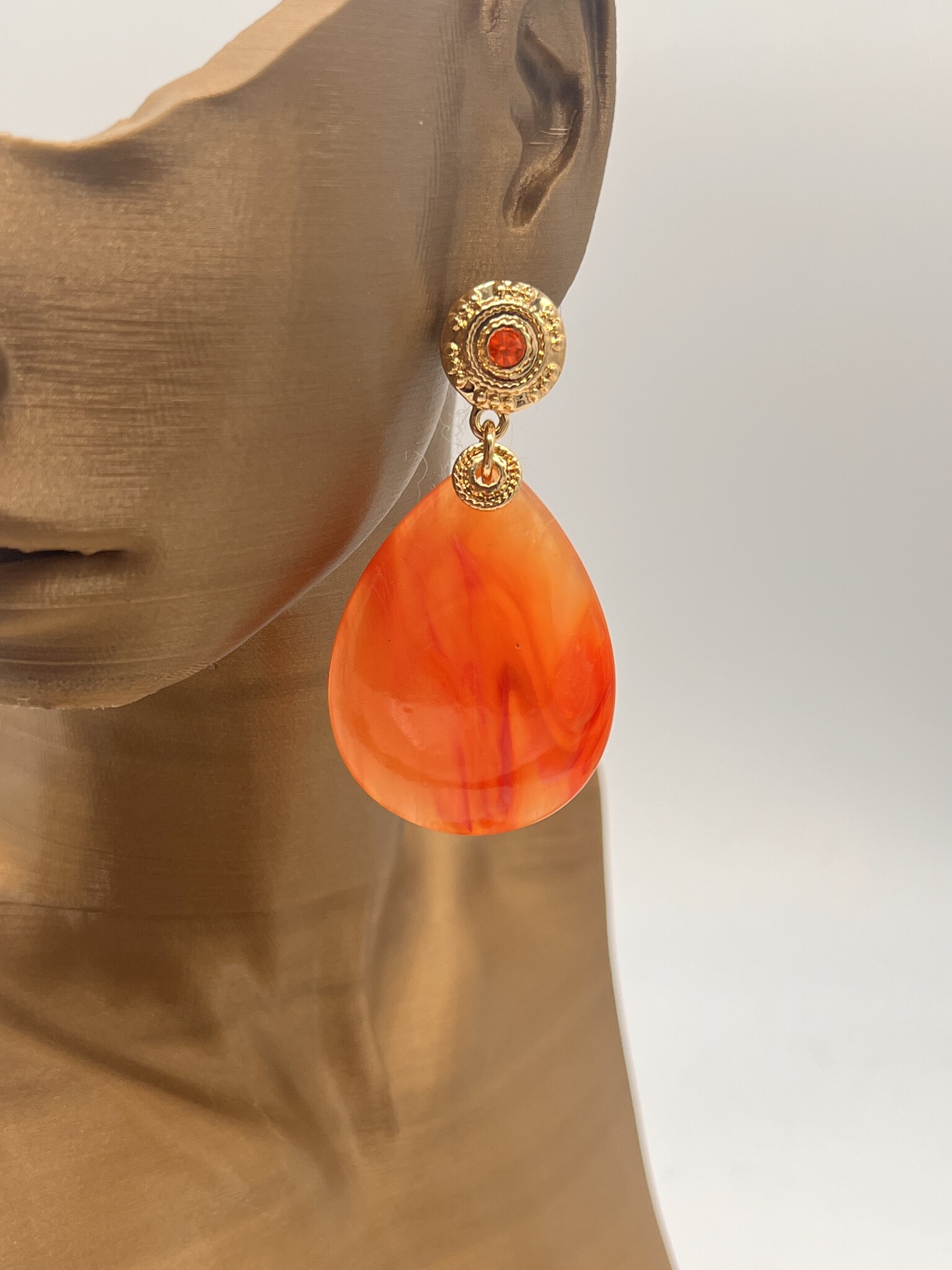 Biba Oorbellen Biba goud/oranje