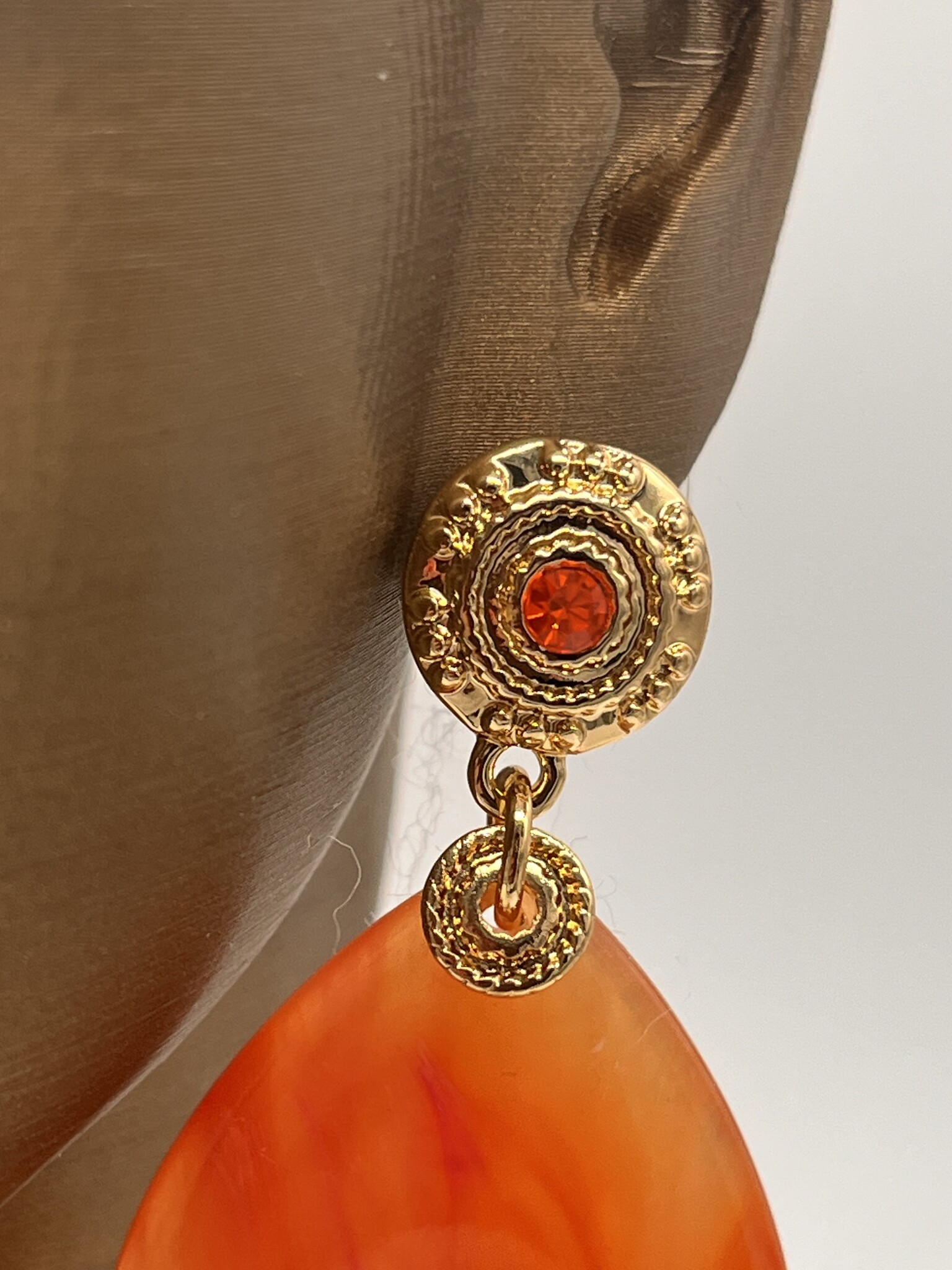 Biba Oorbellen Biba goud/oranje