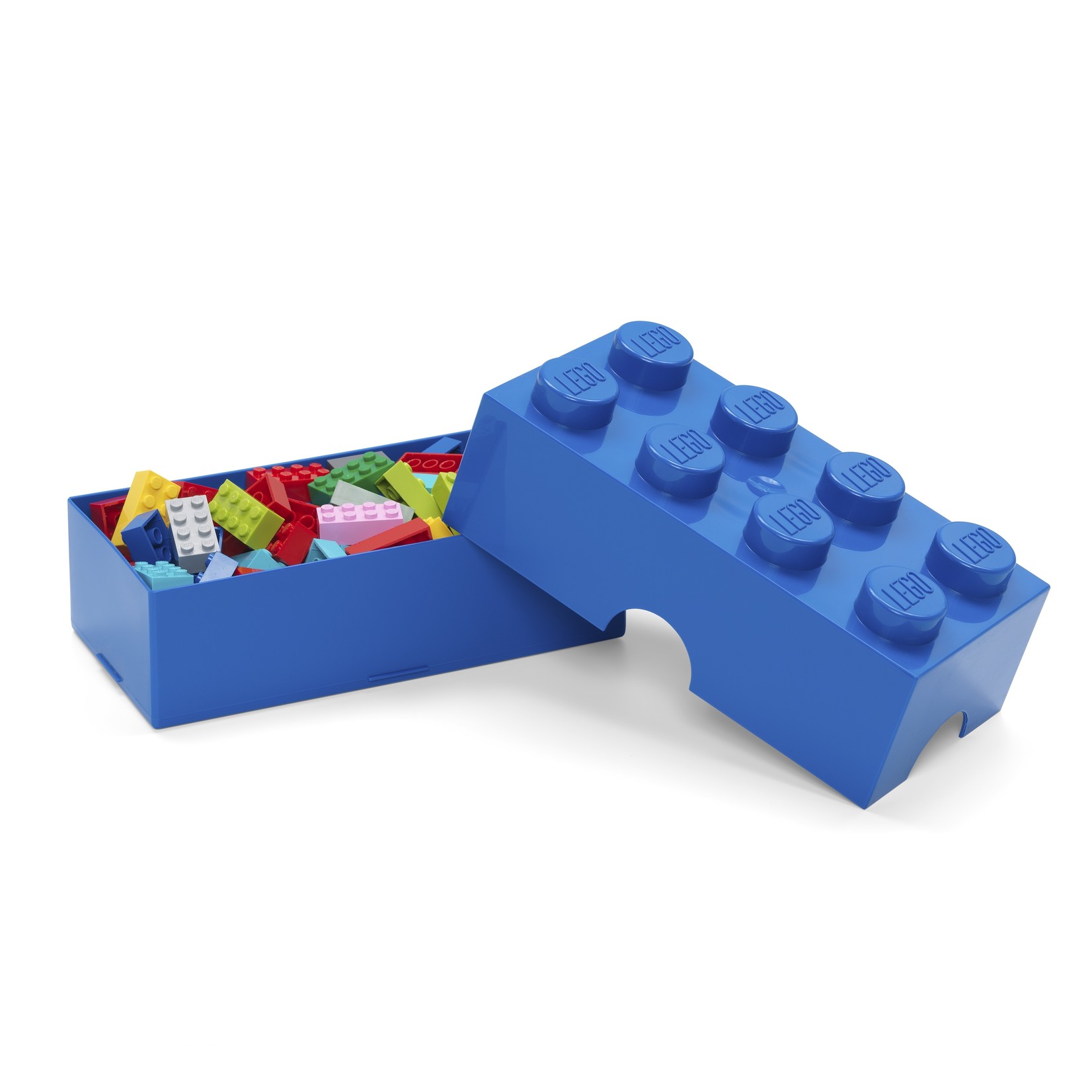 Lego Lunch- and Storage Box Brick 8 blue - Meaningful Presents