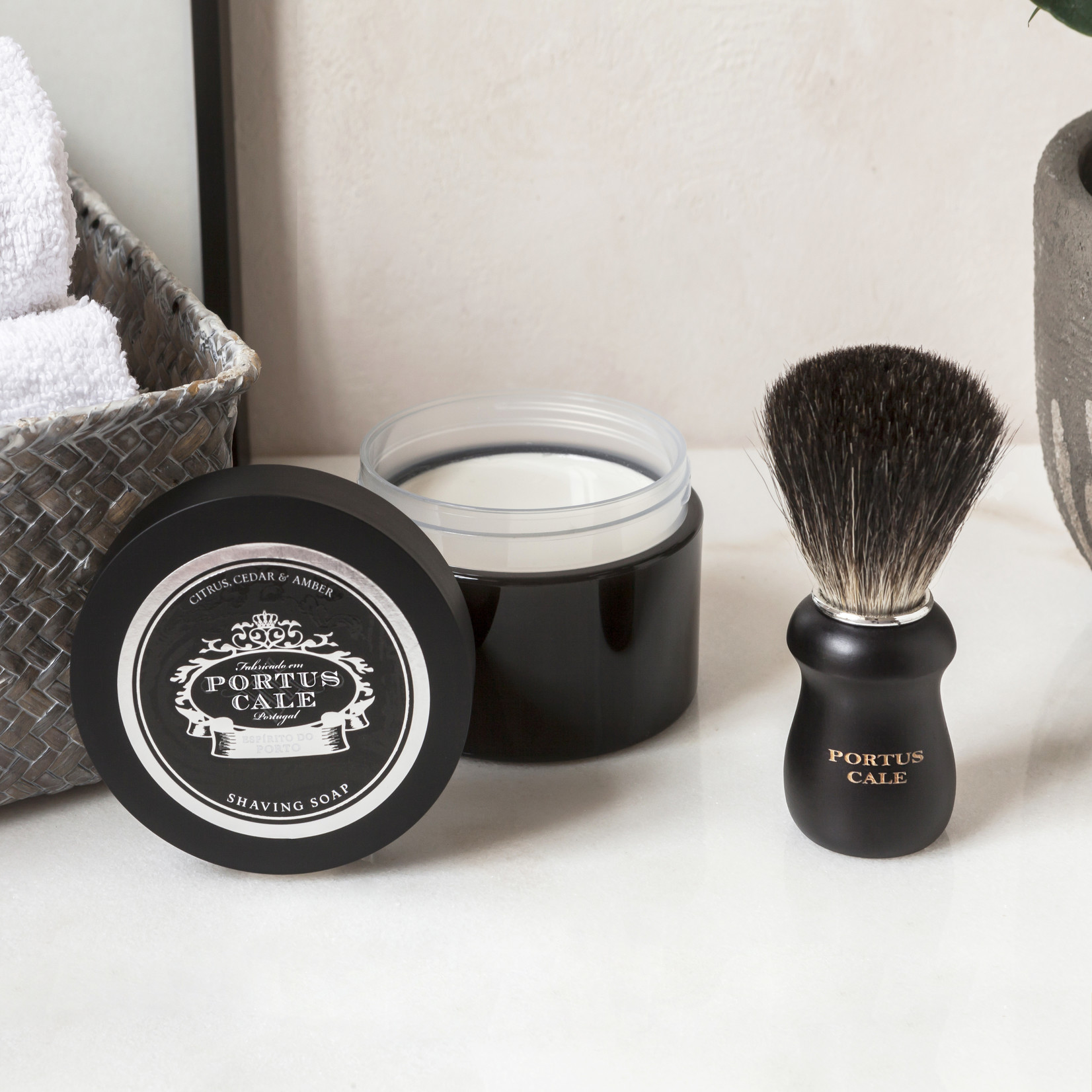 Portus Cale Shaving Brush Black Edition