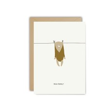 TED & TONE TED & TONE Paperwise cards 10x15cm New baby - bear