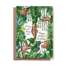 REDDISH DESIGN Postcard Birthday Sloth