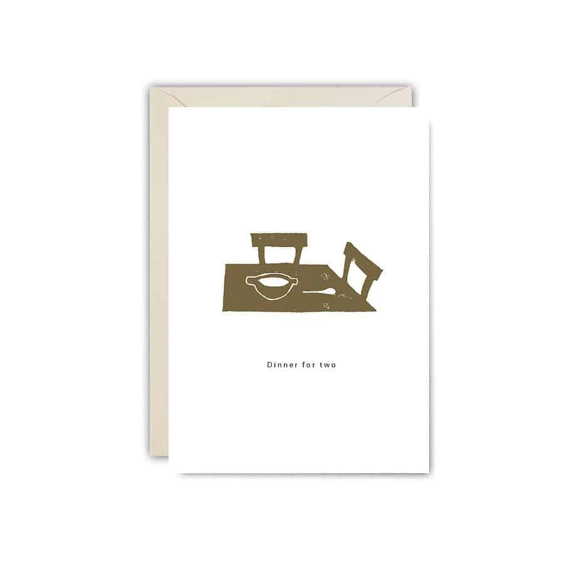 TED & TONE TED & TONE Paperwise cards 10x15cm Diner for Two