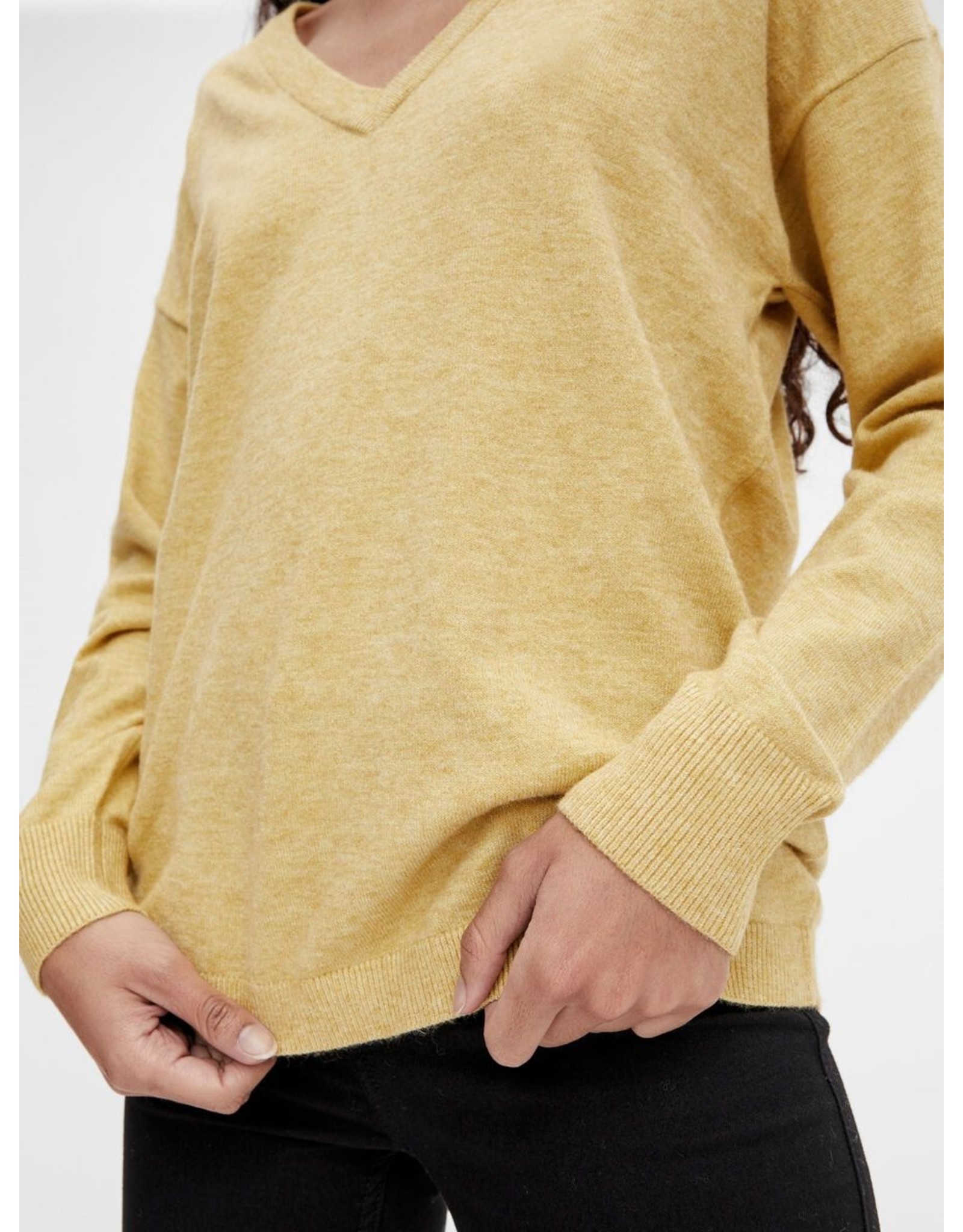 Object V-neck Knit Pull Thess Cocoon