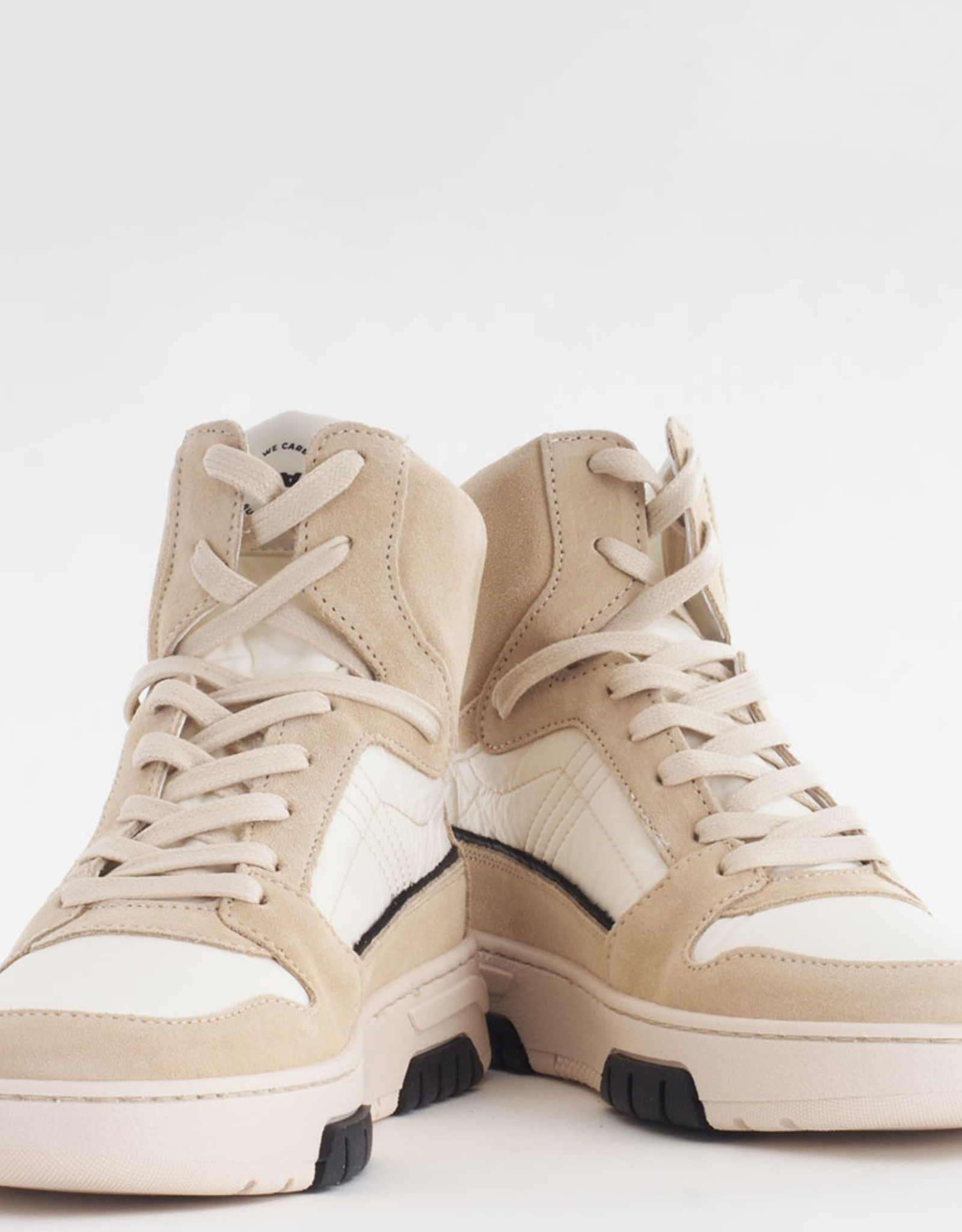 Sneaker Noelia High Parashutte Beige/Black - Palazzo Domburg