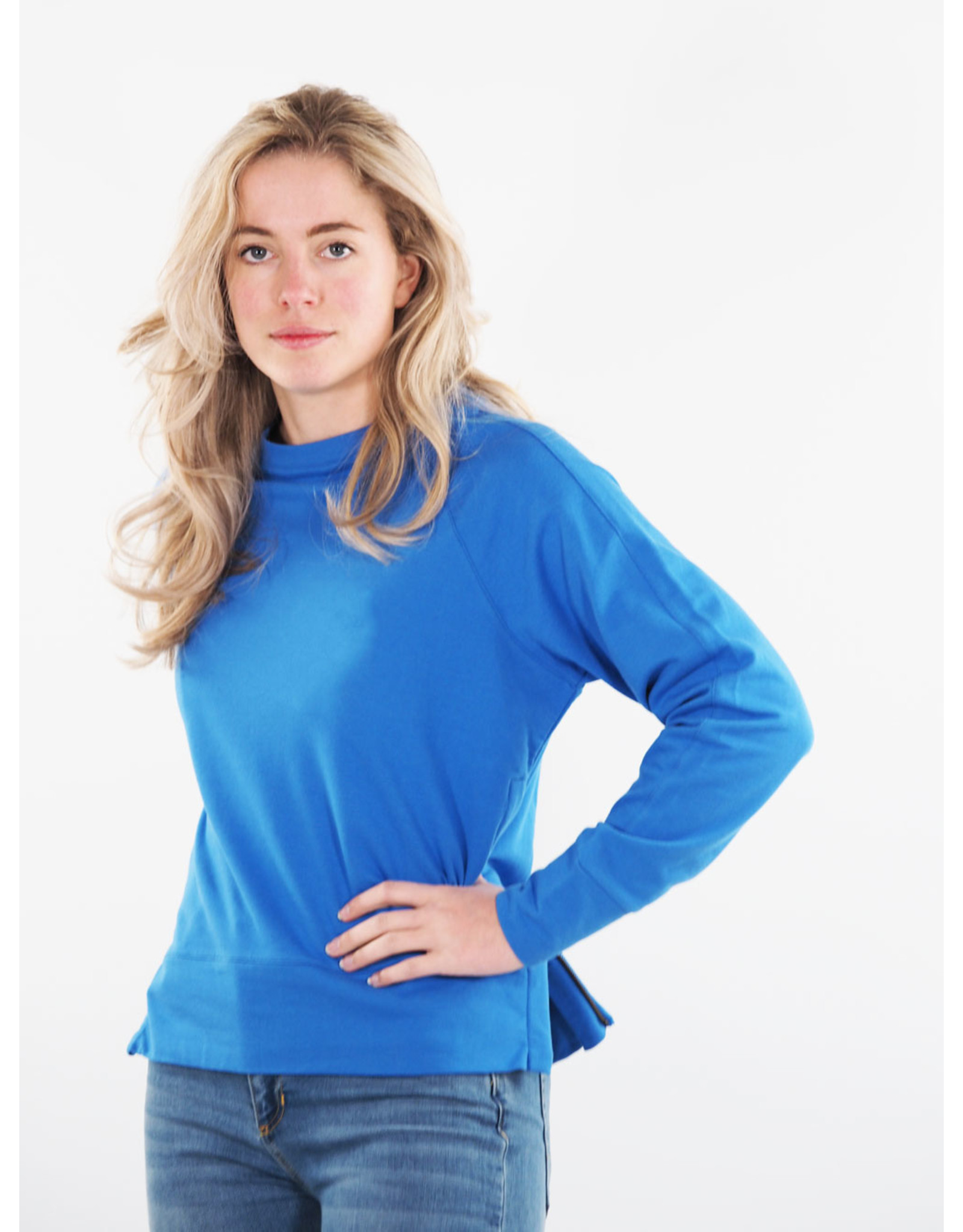 Blaumax Sweater Brooklyn Side 2 French Blue