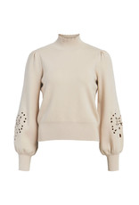 Reynard l/s knit pullover sandsh.