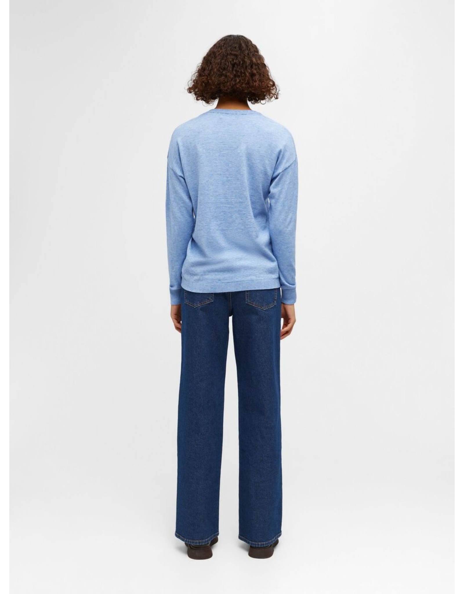 Object V-Neck Knit Pullover Blue
