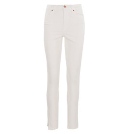 Raizzed Blossom split white jeans