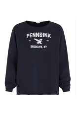 Penn&Ink N.Y. P&I Sweater print Navy White