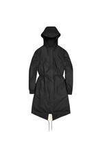 Rains String W Parka Black