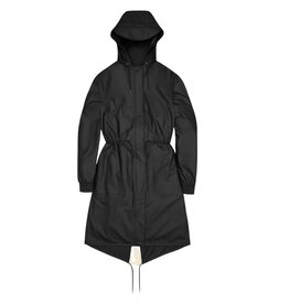 Rains String W Parka Black