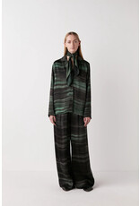 Rabens Saloner Briana Wide Pants Forest Combo