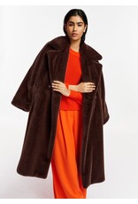 Essentiel Antwerp Faux Fur Coat Edict Mauve