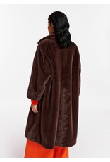 Essentiel Antwerp Faux Fur Coat Edict Mauve
