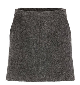 By-Bar Lot Woolen Skirt Dark Grey Melee