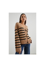 RAILS Vest Geneva Camel Black Stripe