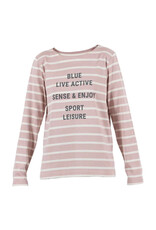 Blue Sportswear Luna Stripe Blouse print Powder/Ecru