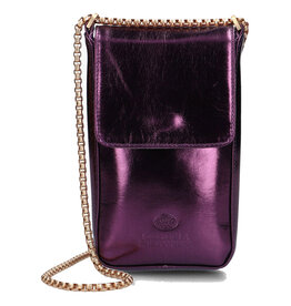 Fred de la Bretoniere Julott phone bag aubergine