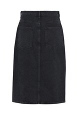 Object Harlow Midi Denim Skirt Black