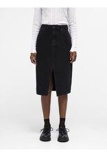 Object Harlow Midi Denim Skirt Black