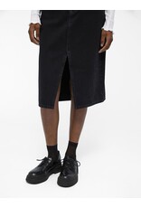 Object Harlow Midi Denim Skirt Black