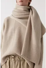 Rabens Saloner Ribbed Scarf Light Oatmeal