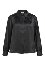 Object Sateen L/S Shirt Black