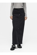 Object Sina Long Denim Skirt Black